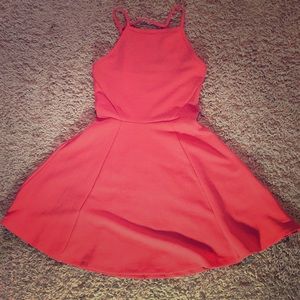 Divided Coral Dress